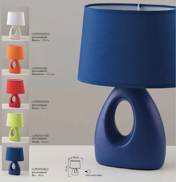 Lampada Lume Da Comodino Occhiello Fan Europe Camera Da Letto B&B Affittacamere