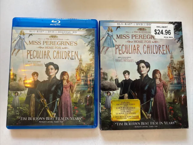 Miss Peregrine's Home for Peculiar Children (Blu-ray + DVD, 2016) Tim Burton