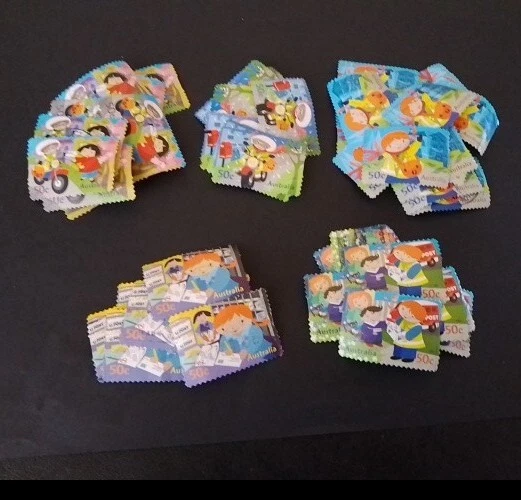 Bulk x 52 Australia 50c -Postie Kate Stamps Used Off Paper -2006