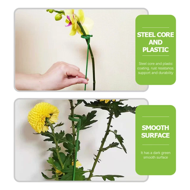 40 Pcs Plastic Flower Support Fixed Flower Holder Potted Plants Climb 10
