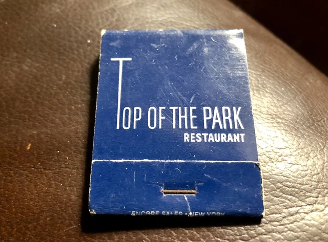 Vintage Top of the Park Restaurant New York City NYC NY Matchbook Full Unstruck