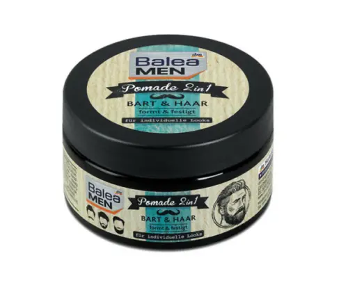 Balea Men Pomade for Beard & Hair 2 in 1  NON Silicones Srengthening 100 ml