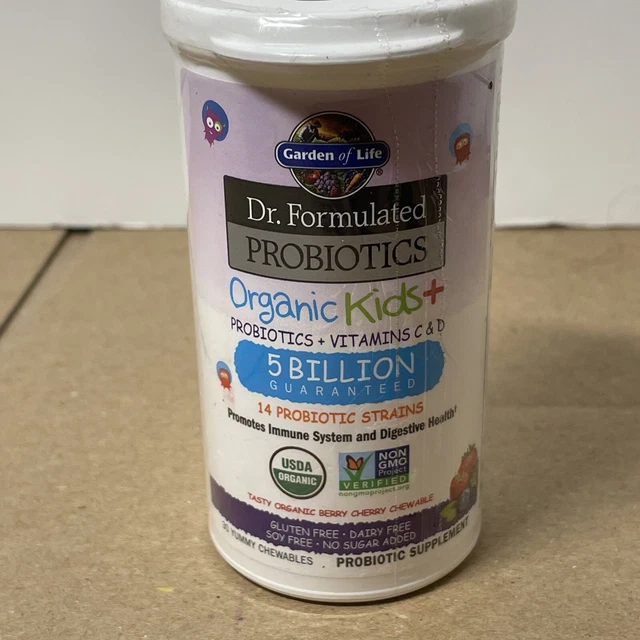 Dr. Formulated Probiotics, Organic Kids  Berry Cherry, 30 Chews Exp. 11/2024