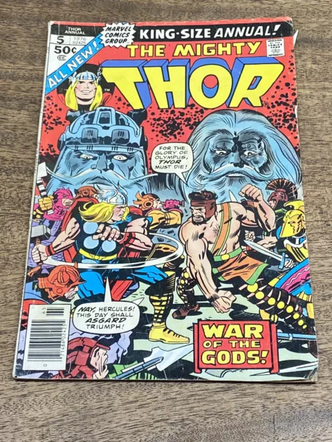 Mighty Thor Annual Vol. 1 No. 5 War of the Gods, King-Size by Marvel Comics 1976