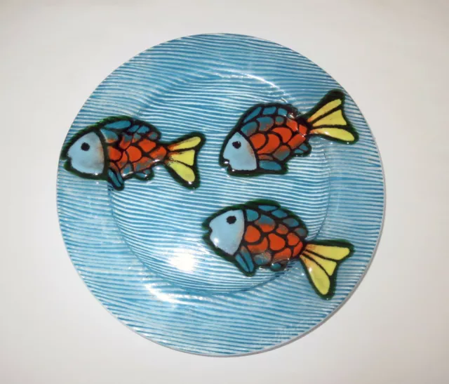 Artist Studio ART GLASS  FISH TANK BOWL -  SIGNED JANET NICHOLSON