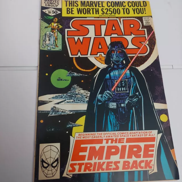 Star Wars #39 - Marvel Comics 1980 Darth Vader Skywalker Empire Strikes Back VF