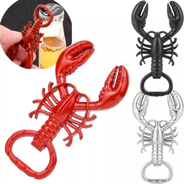 Red Lobster Metal Bottle Opener Novelty Animal Shape Party Favor Christmas Gift