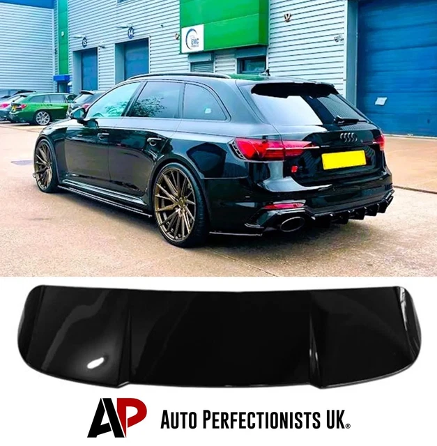 Rs4 Rear Spoiler FOR AUDI A4 B9 Avant Estate 8W Rear Gloss Black Roof Spoiler Wing RS4 ...