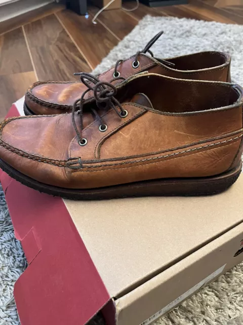 REDWING RED WING Chukka Brown Leather Shoes Men's Size 8e 7 £75.00 ...