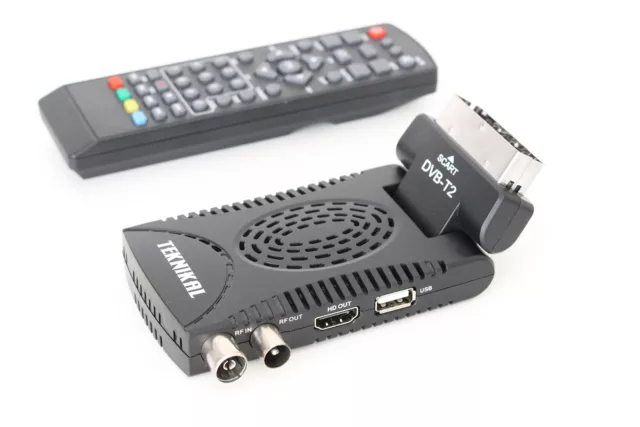 TEKNIKAL TV HD Scart Freeview Receiver & Recorder Set Top Box fuer Digitale 2