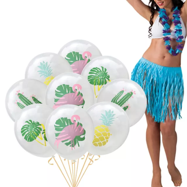 12 Pcs Pièces Ballon Ananas Kit De Confettis Ballons Clairs
