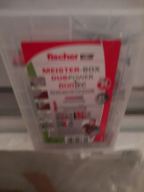 Fischer Meister-Box DuoPower DuoTec gama de clavijas tornillos clavijas de cavidad 87 piezas