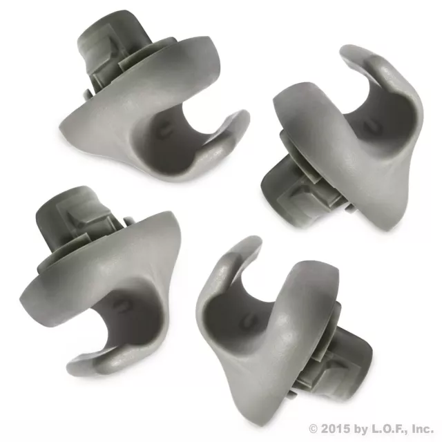 4 fits Honda Sunvisor Clips Light Gray Clear Gray NEW Clip / Holder