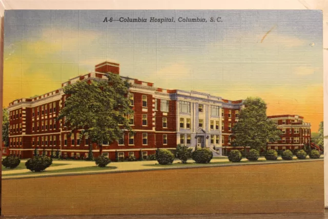 South Carolina SC Columbia Hospital Postcard Old Vintage Card View Standard Post