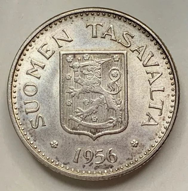 200 Markkaa 1956 Finnland . Silbermünze . Erhaltung
