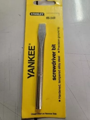 Stanley Yankee Screwdriver Bit No.3 Slot Flat 3013  68-342 USA 30 130 68-130 NOS