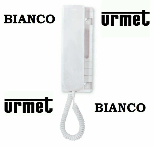 Citofono Urmet 1131/620 Bianco - Sistema Base Per Casa, Pulsante Apertura Porta/Luce