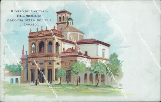 bs164 cartolina garlasco madonna dell bozzola santuario  pavia  lombardia