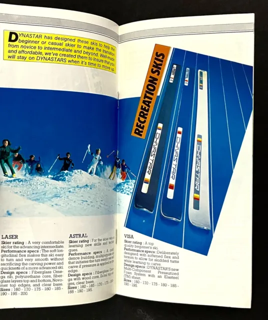 1984 DYNASTAR SKIS World Cup Series Vintage Skiing Gear Racing Product ...
