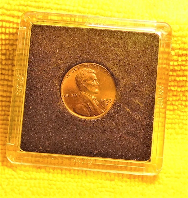 1953  D  Lincoln Wheat Cent Penny Au-Bu Uncirculated
