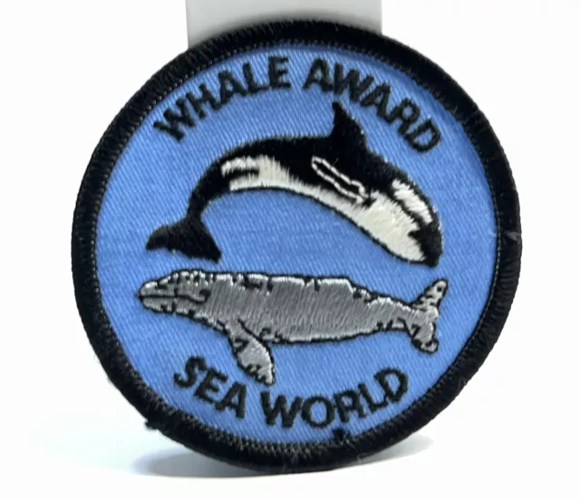 Sea World - Whale Award - Universal Patch NEW Killer / Shamu / Theme Park