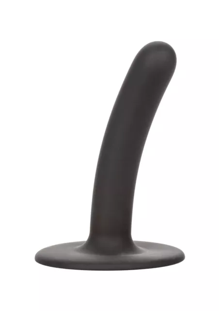 Consolador con ventosa en silicona mini plug usable falo liso vaginal anal