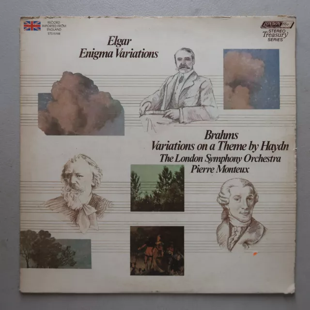 Elgar Enigma Variations Brahms Variations On A Theme Vinyl Lp London Vg