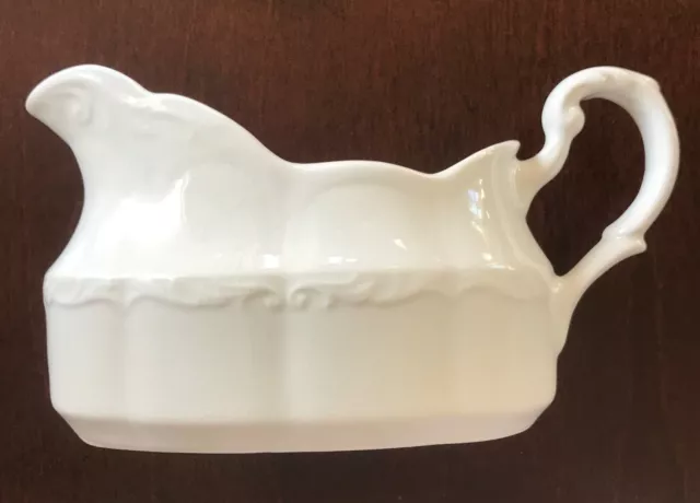 Sterling Colonial English Ironstone J&G Meakin England GRAVY BOAT White 20 oz. 
