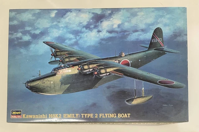 710 Hasegawa 1/72 Japanese Navy Large Flying Boat Kawanishi H8K2Ii 12 Plastic Mo