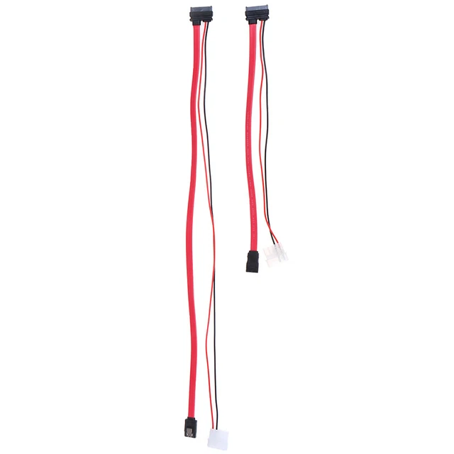 7 + 6 Pin Slimline SATA Cable for Slim Laptop SATA DVD CD-RW Adapter Cabl.d3  q