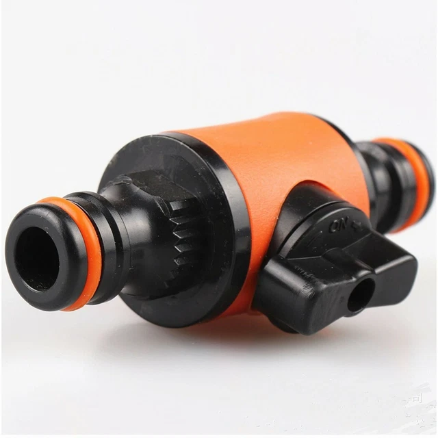 2PCS Hose-Pipe-Tap Shut Von Ventil Passform connector Garten Schneller Kuppler 9