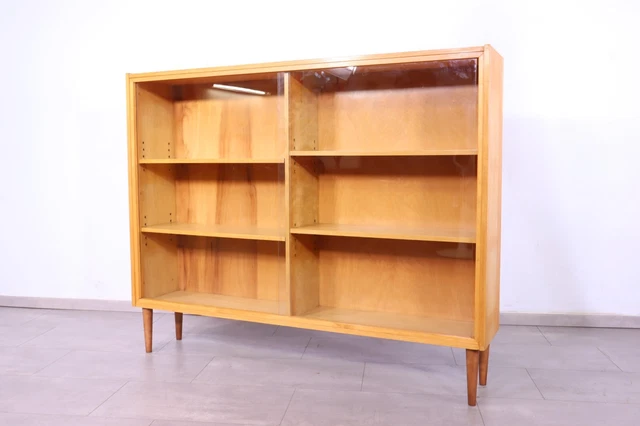 Traumhafte Mid Century Vitrine Vintage Regal Schrank Bücherregal 60S 70S 1 Von 2