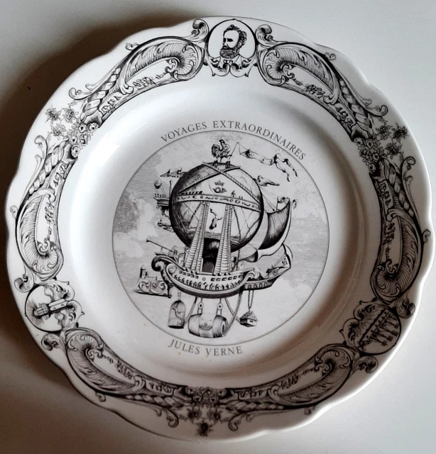 Art Table  Assiette Jules Verne Michel de l'Ormeraie Sarreguemines **6