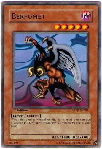 Yugioh! 1x Berfomet - ABPF-EN091 - Rare - Unlimited Edition Near Mint
