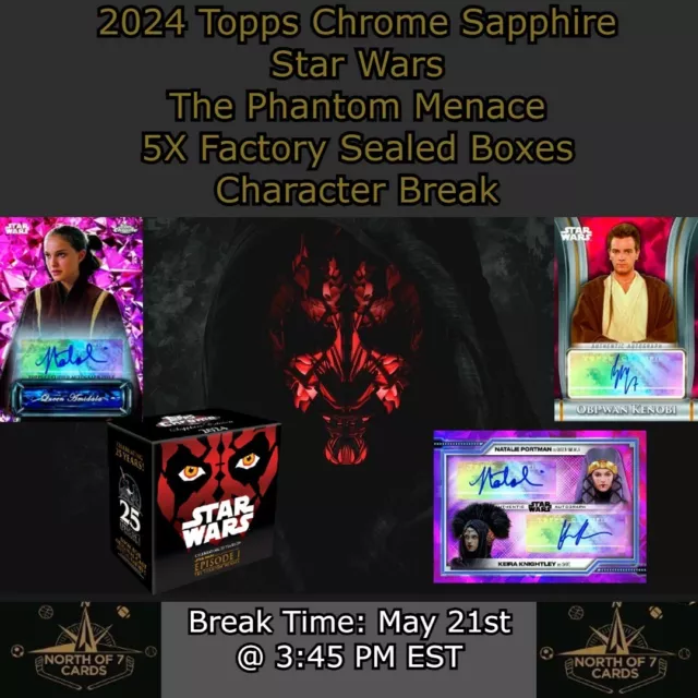 ANAKIN SKYWALKER 2025 Star Wars Topps Chrome Sapphire 5X Box Break 5 1