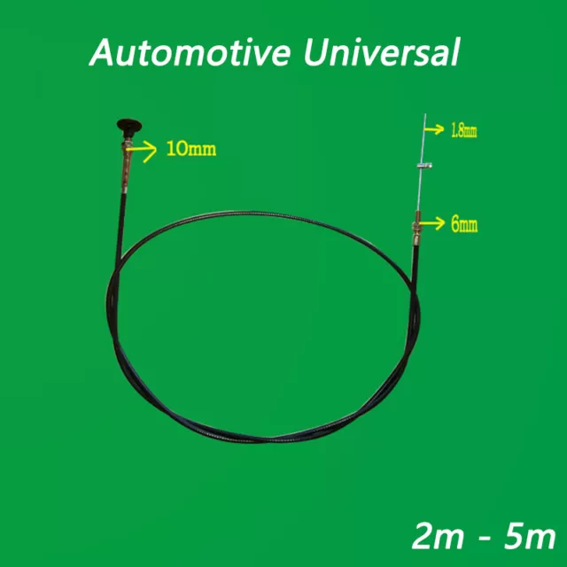 Stop Choke Bowden Cable Wire Control Bonnet Throttle Engine Fuel Commercial