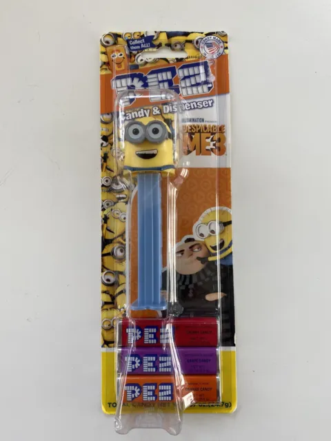 Despicable Me 3 Pez Dispenser, Jerry, With 3 Candy Packs - New In Sealed Package