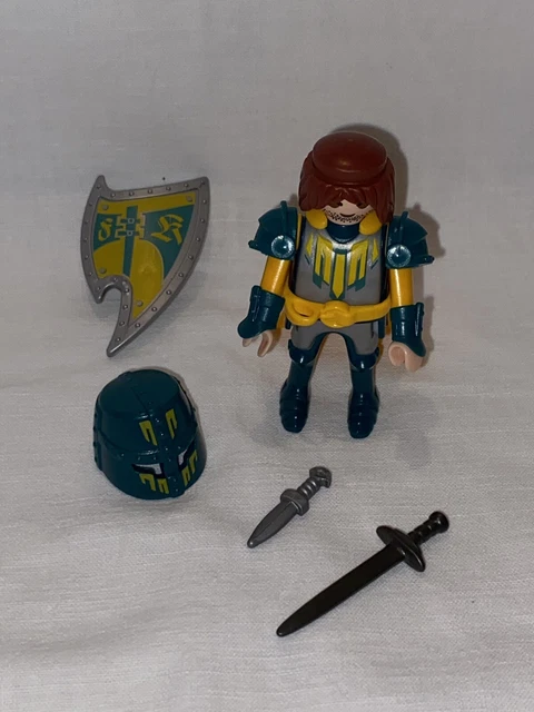 Figurine Playmobil Chevalier De La Tour Jaune - Modèle RARE Et TOP - Occasion
