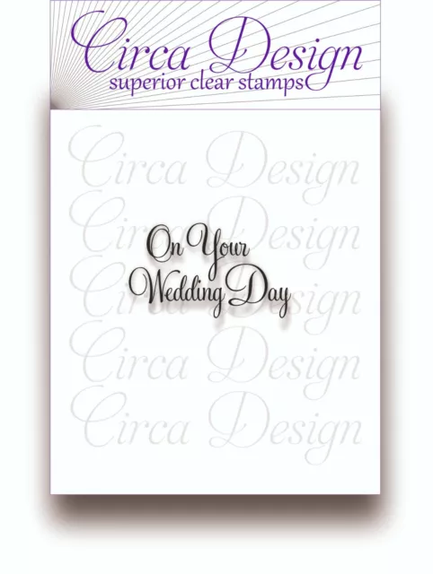 Clear Unmounted Wedding Verse Rubber Stamp WDGR23