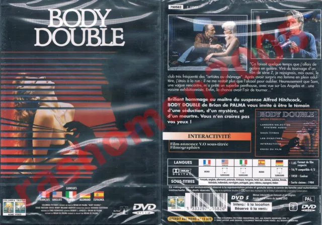 DVD BODY DOUBLE DER TOD KOMMT ZWEIMAL Melanie Griffith Brian De Palma Uncut NEU