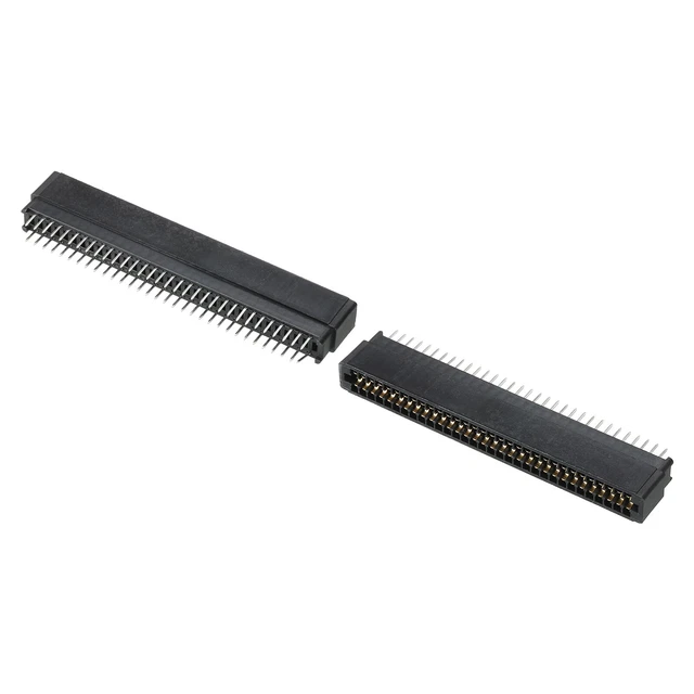 Scheda Bordo Connettore Nero Presa Destra Angolo 64 Pin 2.54mm Passo 2pz