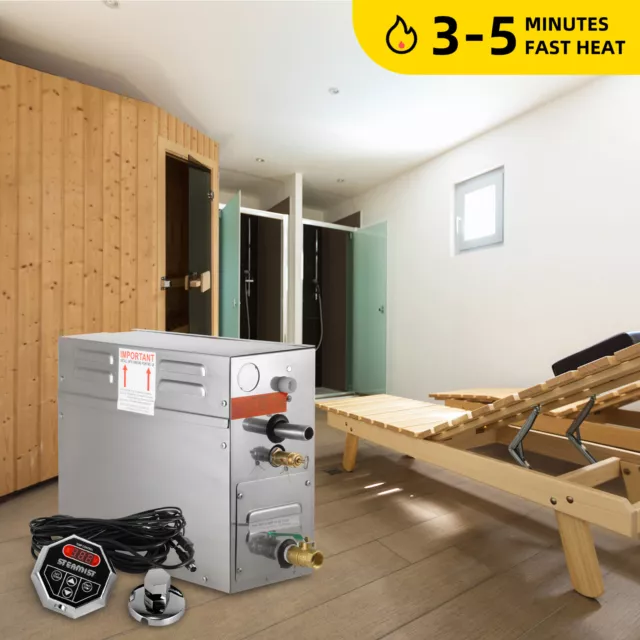 VEVOR Dampfgenerator 4KW 220V Steam Generator Sauna Bath Hause SPA Dampferzeuger