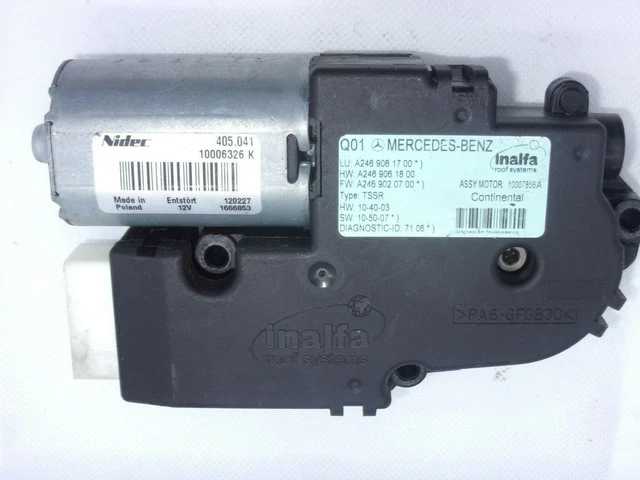 Ingranaggio Di Riparazione Per Motore Tettuccio Apribile Mercedes – Compatibile Con Classe C W205, Codice A1769063700