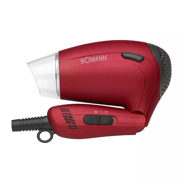 Sèche-cheveux de voyage compact 1200w Bomann HTD 8005 CB Rouge 2