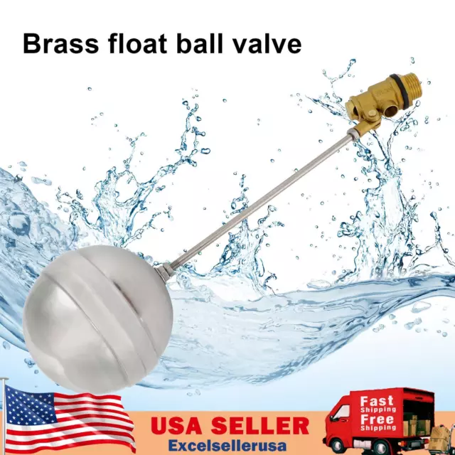 1/2 inch Thread Float Ball Valve Floating Ballcock Stainless Steel Fittings UE