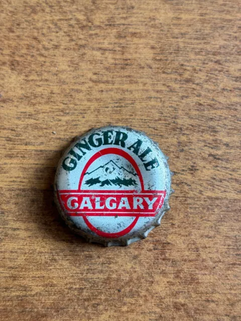 Calgary Ginger Ale Vintage Soda Crown Bottle Cap- Used - Nice