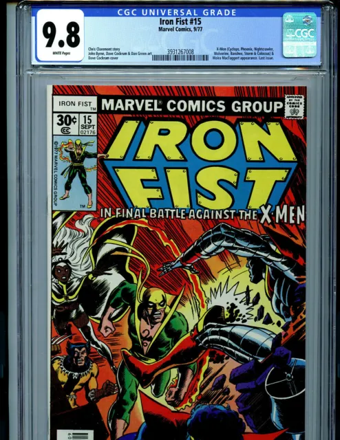 Iron Fist #15 CGC 9.8 NM/MT 1977 Marvel Comics Last Issue Amricons k37