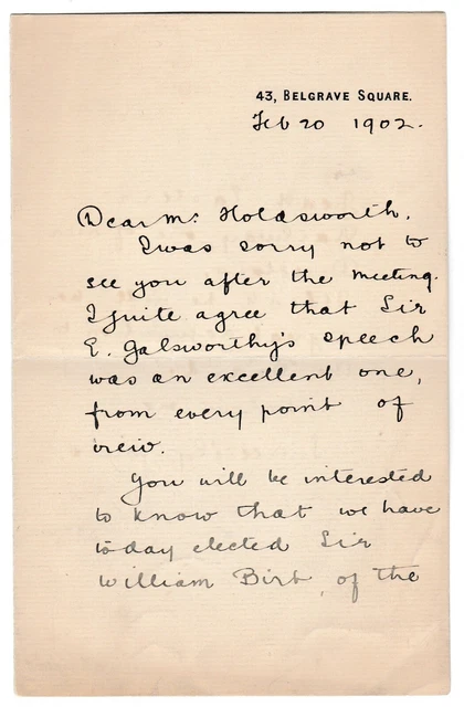 CHARLES MCLAREN 1. Baron Aberconway 1902 Brief Sir William Birt