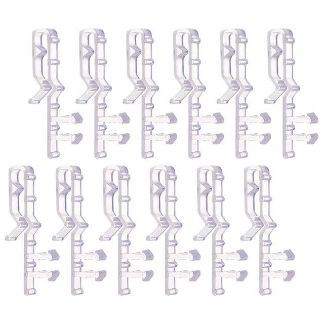 12pcs Valance Clips Window Blinds Hidden Clip Retainer Holder Blind Curtain