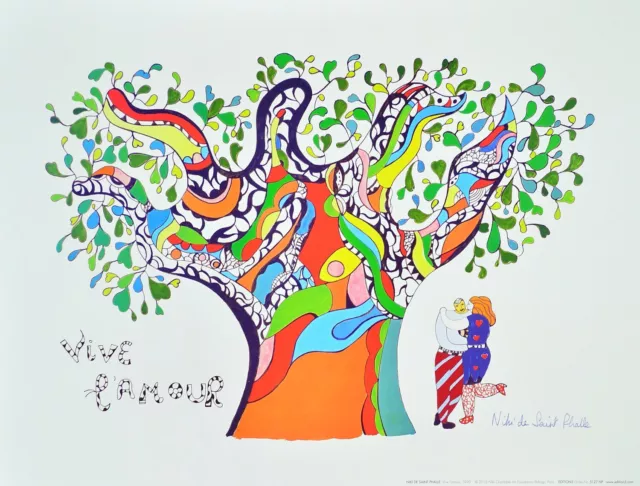 Niki de Saint Phalle Poster Kunstdruck Vive l amour 30x40 cm Neu I Germanposters